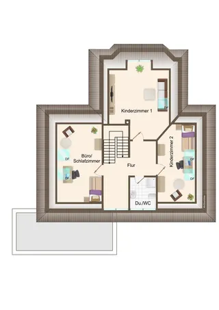Wohnen auf zwei Ebenen in Haselünne: Großzügiger und stilvoller Bungalow mit neuwertiger Küche, Garage und Wintergarten! Bild 45