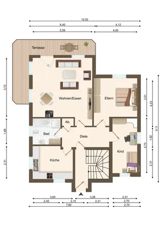 3-Zimmer Erdgeschosswohnung mit Garten und Kellerabstellraum in Lingen - Heukamsptannen! Bild 13