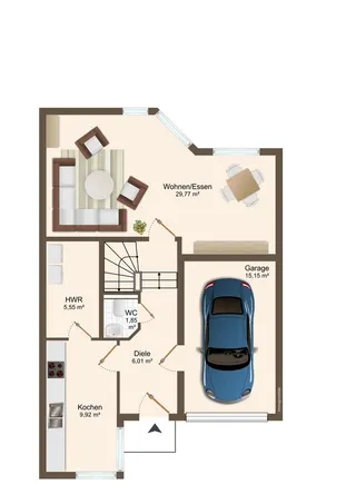 VERKAUFT: Starke Einziehungskraft: Reihenmittelhaus mit Garage, Sonnengarten, Einbauküche und 3 Schlafzimmern in Diepholz! Bild 51