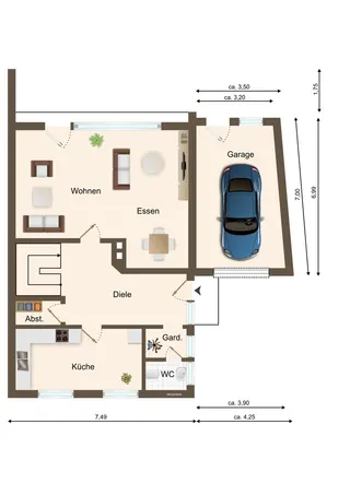 Lingen - Bramsche: Doppelhaushälfte mit 3 Schlafzimmern, Garten und Garage zu verkaufen! Bild 26