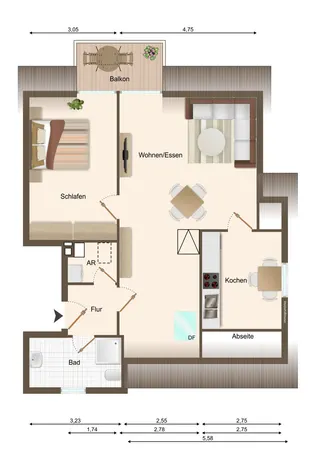 Lingen - Innenstadt: Maisonette-Wohnung mit Balkon und Stellplatz zu verkaufen! Bild 22