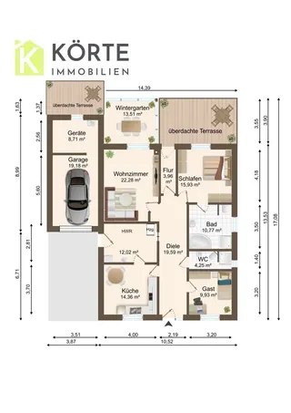 Bungalow der Extraklasse:Bj 2014, Garage, neue Einbauküche, Fußbodenhzg., 2 Bäder, Wintergarten uvm. Bild 39