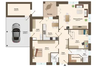 Ebenerdig und energieeffizient in die Zukunft: Junger und gepflegter Bungalow mit Carport in ruhiger Neubausiedlung von Thuine zu verkaufen! Bild 37