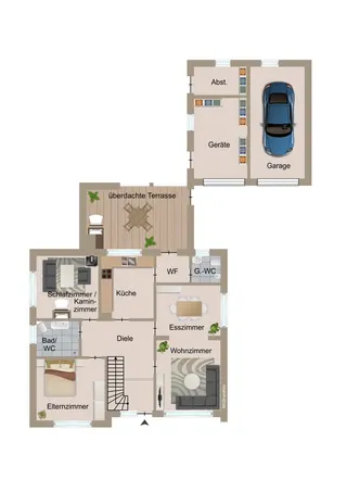 Großzügiges und stetig renoviertes Ein- bis Zweifamilienhaus mit sonnigem Garten in Lengerich! Bild 39