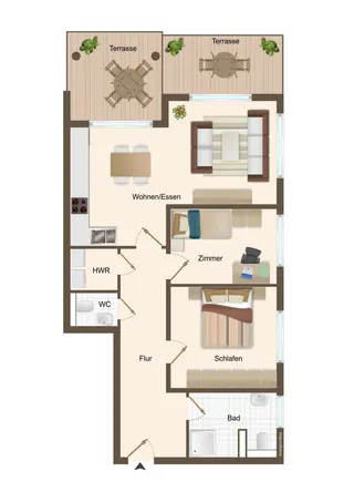 Emsauenpark: Hochwertige Erdgeschosswohnung mit Garten und Tiefgaragenstellplatz zu kaufen! KfW55! Bild 26