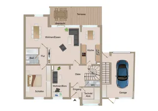 Sofort einziehen & wohlfühlen: Großzügiges und frisch modernisiertes Reihenendhaus mit Garage und Garten! Bild 44
