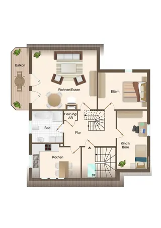 Moderne Maisonette-Wohnung mit 4 Schlafzimmern in Lingen - Heukampstannen zu verkaufen! Bild 27