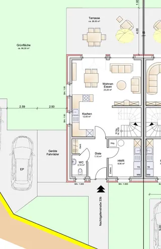 KfW 40 Tilgungszuschuss! Hochwertige Neubau DHH in familienfeundlicher Wohnlage von Lingen Heukamps Tannen Bild 13
