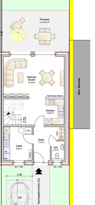 KfW 40 Tilgungszuschuss! Hochwertige Neubau DHH in familienfeundlicher Wohnlage von Lingen Heukamps Tannen Bild 10