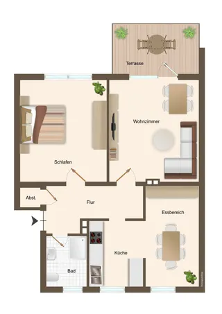 Teilmodernisierte Erdgeschosswohnung (Hochparterre) in Lingen Heukamps Tannen mit Garten, Garage und Keller zu verkaufen! Bild 20