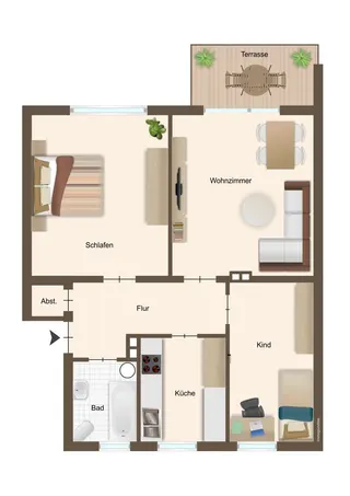 Teilmodernisierte Erdgeschosswohnung (Hochparterre) in Lingen Heukamps Tannen mit Garten, Garage und Keller zu verkaufen! Bild 21